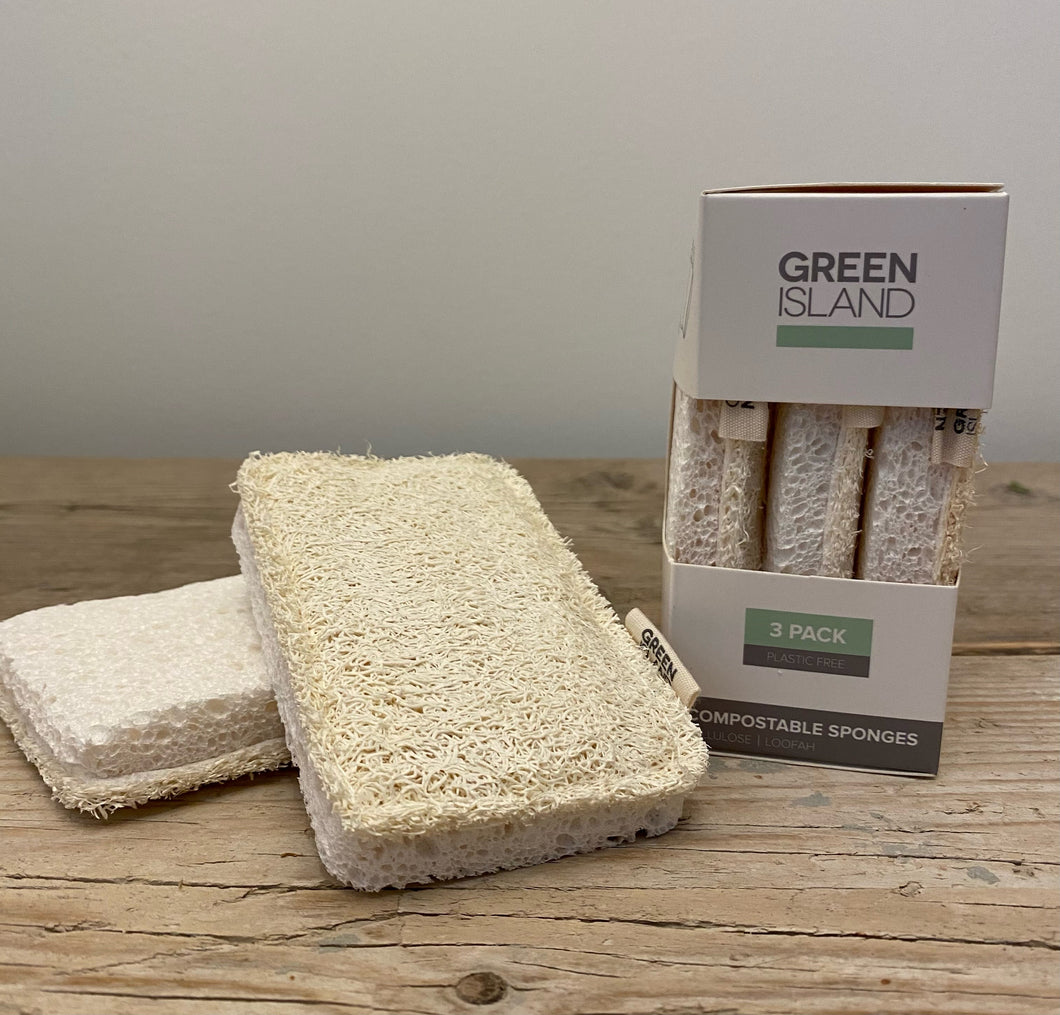 green island - compostable sponges