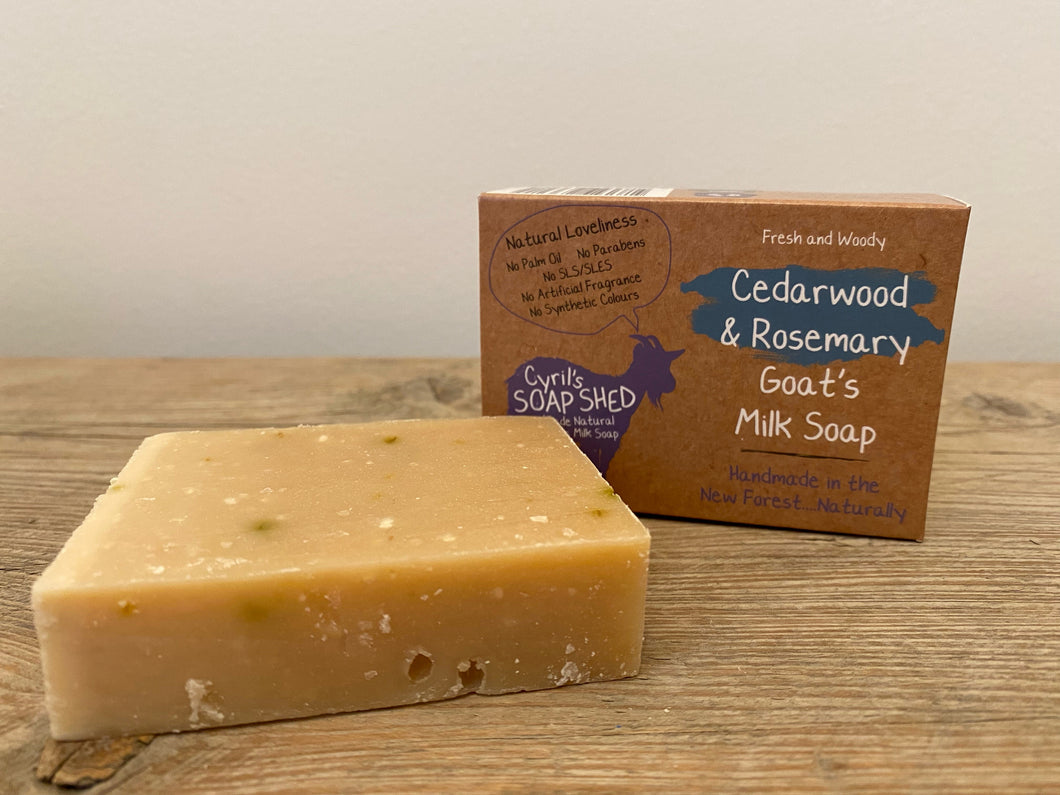 cyril's soap shed - cedarwood & rosemary